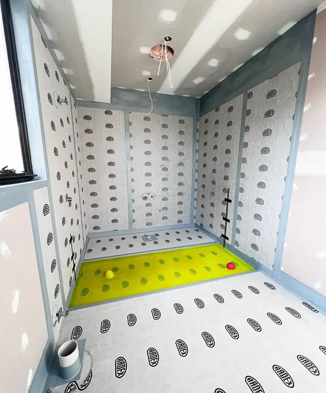 Sealtite bathroom membrane installation, Melbourne
