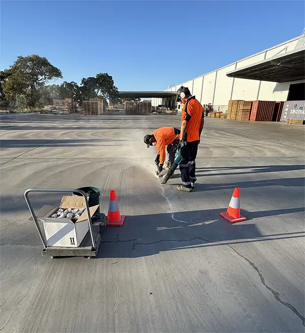 Sealtite joint sealing crew on site